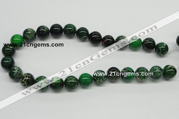 CDI71 16 inches 16mm round dyed imperial jasper beads wholesale