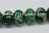 CDI73 16 inches 12*18mm rondelle dyed imperial jasper beads wholesale