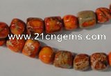 CDI732 15.5 inches 6*7mm – 8*9mm nuggets dyed imperial jasper beads