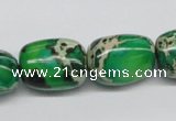 CDI74 16 inches 15*20mm nuggets dyed imperial jasper beads wholesale