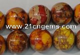 CDI742 15.5 inches 16mm round dyed imperial jasper beads