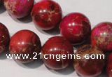 CDI763 15.5 inches 16mm round dyed imperial jasper beads