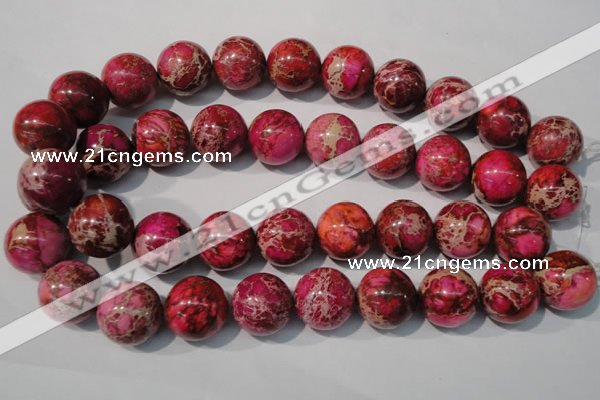 CDI764 15.5 inches 20mm round dyed imperial jasper beads