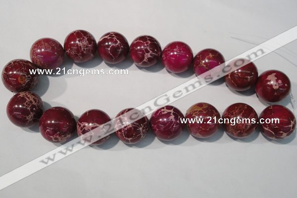 CDI765 15.5 inches 24mm round dyed imperial jasper beads