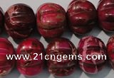 CDI767 15.5 inches 15*18mm pumpkin dyed imperial jasper beads