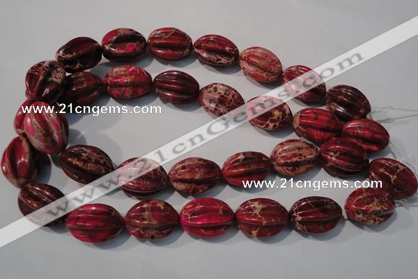 CDI769 15.5 inches 18*25mm star fruit shaped dyed imperial jasper beads