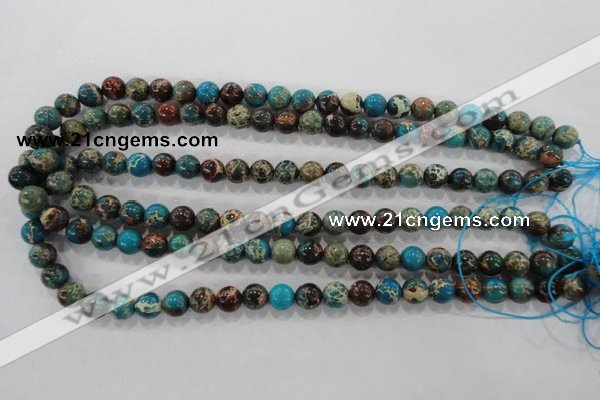 CDI802 15.5 inches 8mm round dyed imperial jasper beads wholesale