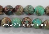 CDI805 15.5 inches 12mm round dyed imperial jasper beads wholesale