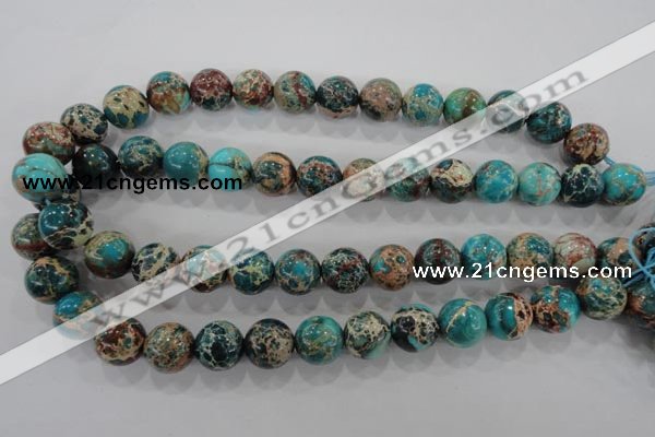 CDI806 15.5 inches 14mm round dyed imperial jasper beads wholesale