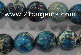 CDI807 15.5 inches 15mm round dyed imperial jasper beads wholesale