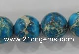 CDI808 15.5 inches 18mm round dyed imperial jasper beads wholesale