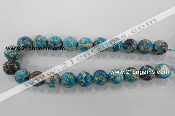 CDI808 15.5 inches 18mm round dyed imperial jasper beads wholesale