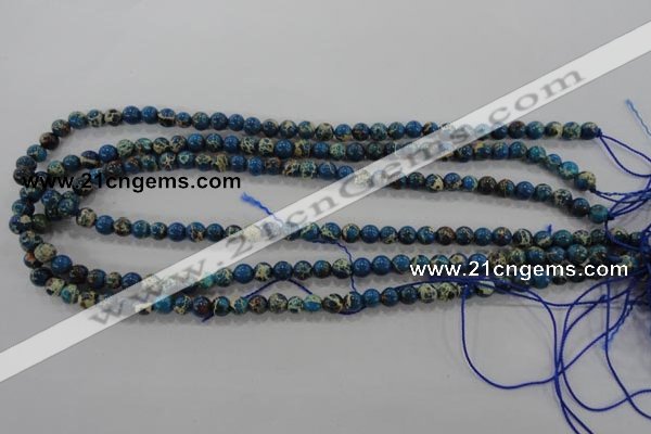 CDI811 15.5 inches 6mm round dyed imperial jasper beads wholesale