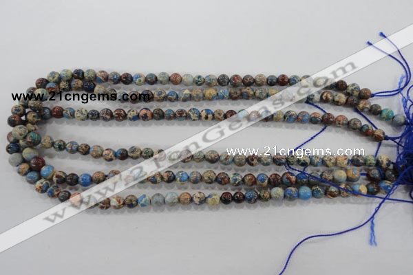 CDI812 15.5 inches 6mm round dyed imperial jasper beads wholesale