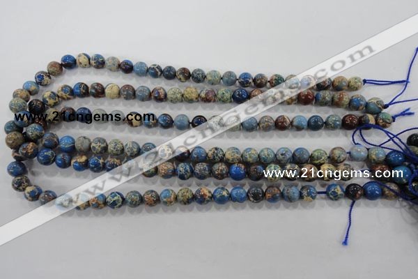 CDI813 15.5 inches 8mm round dyed imperial jasper beads wholesale