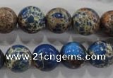 CDI815 15.5 inches 12mm round dyed imperial jasper beads wholesale