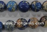 CDI816 15.5 inches 14mm round dyed imperial jasper beads wholesale