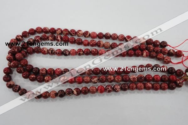 CDI821 15.5 inches 6mm round dyed imperial jasper beads wholesale
