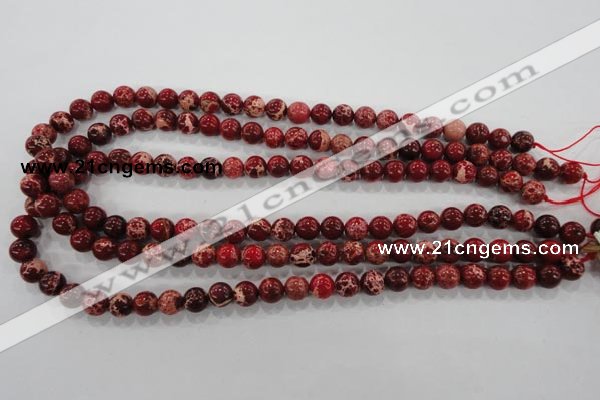 CDI822 15.5 inches 8mm round dyed imperial jasper beads wholesale