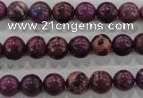 CDI832 15.5 inches 8mm round dyed imperial jasper beads wholesale