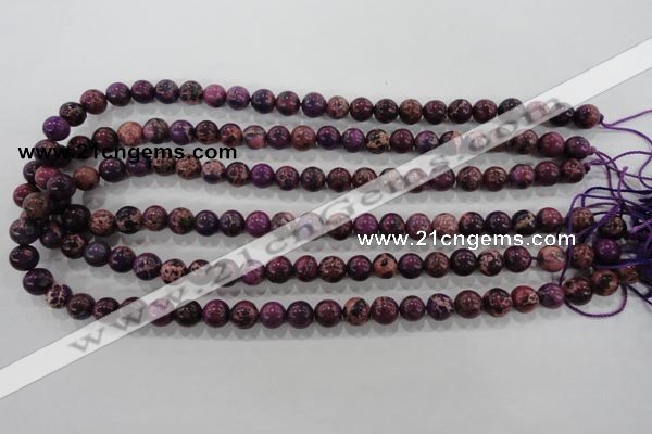 CDI832 15.5 inches 8mm round dyed imperial jasper beads wholesale