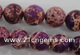 CDI835 15.5 inches 14mm round dyed imperial jasper beads wholesale