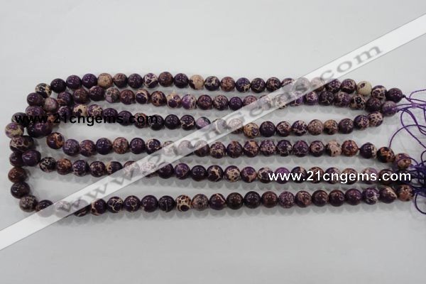 CDI842 15.5 inches 8mm round dyed imperial jasper beads wholesale