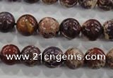 CDI843 15.5 inches 10mm round dyed imperial jasper beads wholesale
