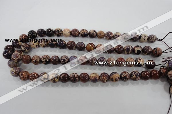 CDI843 15.5 inches 10mm round dyed imperial jasper beads wholesale