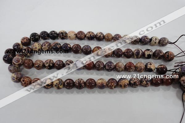 CDI844 15.5 inches 12mm round dyed imperial jasper beads wholesale