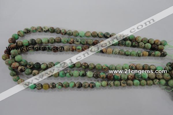 CDI852 15.5 inches 8mm round dyed imperial jasper beads wholesale