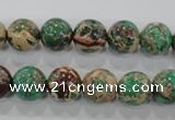 CDI853 15.5 inches 10mm round dyed imperial jasper beads wholesale