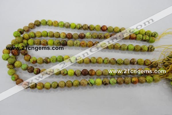 CDI861 15.5 inches 6mm round dyed imperial jasper beads wholesale