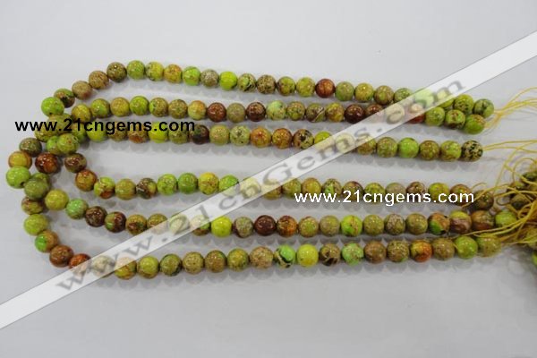 CDI863 15.5 inches 10mm round dyed imperial jasper beads wholesale