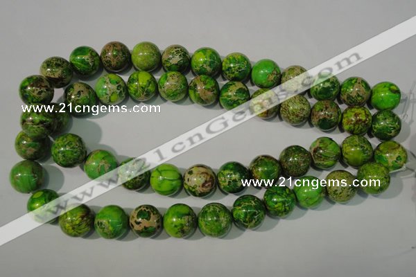 CDI923 15.5 inches 16mm round dyed imperial jasper beads