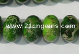 CDI928 15.5 inches 12*18mm rondelle dyed imperial jasper beads