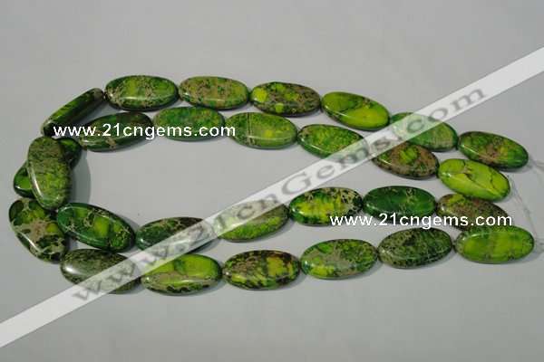 CDI941 15.5 inches 15*30mm oval dyed imperial jasper beads