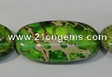 CDI942 15.5 inches 30*40mm oval dyed imperial jasper beads