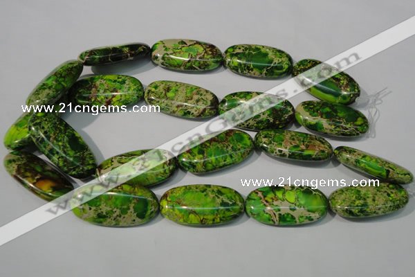 CDI942 15.5 inches 30*40mm oval dyed imperial jasper beads