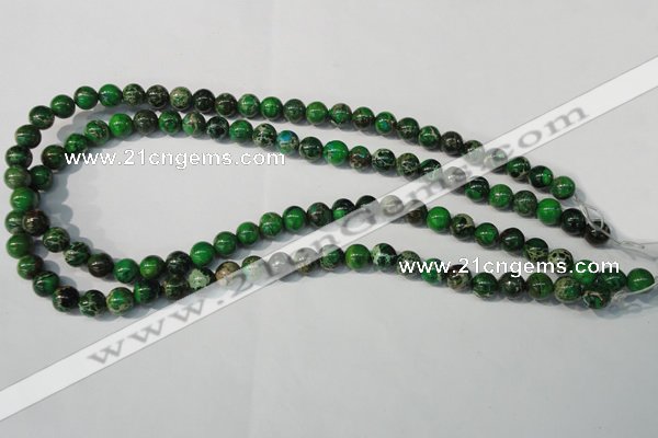 CDI956 15.5 inches 8mm round dyed imperial jasper beads