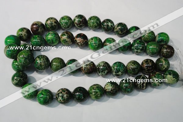 CDI958 15.5 inches 18mm round dyed imperial jasper beads