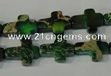 CDI978 15.5 inches 12*16mm cross dyed imperial jasper beads