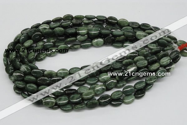 CDJ07 15.5 inches 10*14mm oval Canadian jade beads wholesale