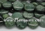 CDJ09 15.5 inches 14mm flat round Canadian jade beads wholesale