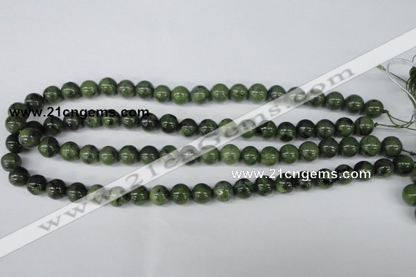 CDJ100 15.5 inches 10mm round Canadian jade beads wholesale