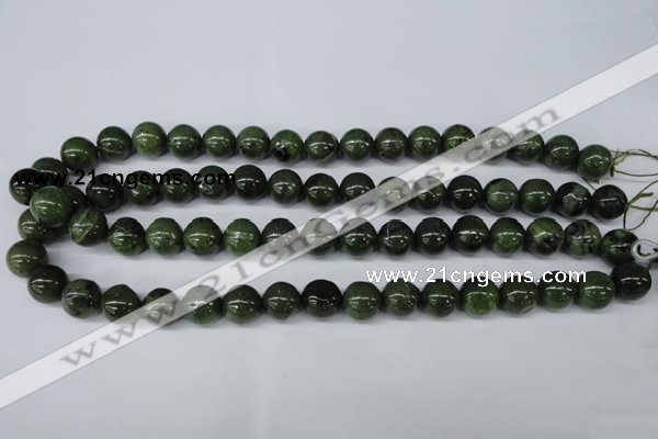 CDJ101 15.5 inches 12mm round Canadian jade beads wholesale