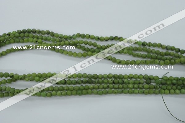 CDJ137 15.5 inches 4mm faceted round Canadian jade beads wholesale