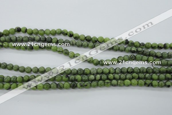 CDJ139 15.5 inches 6mm round Canadian jade beads wholesale