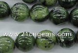 CDJ142 15.5 inches 14mm round Canadian jade beads wholesale