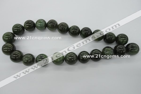 CDJ143 15.5 inches 18mm round Canadian jade beads wholesale